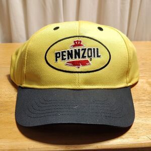 Pennzoil Yellow And Black Snapback Hat